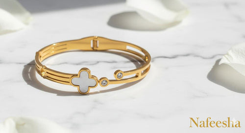 Luck &amp; Sparkle Bangle Bracelet